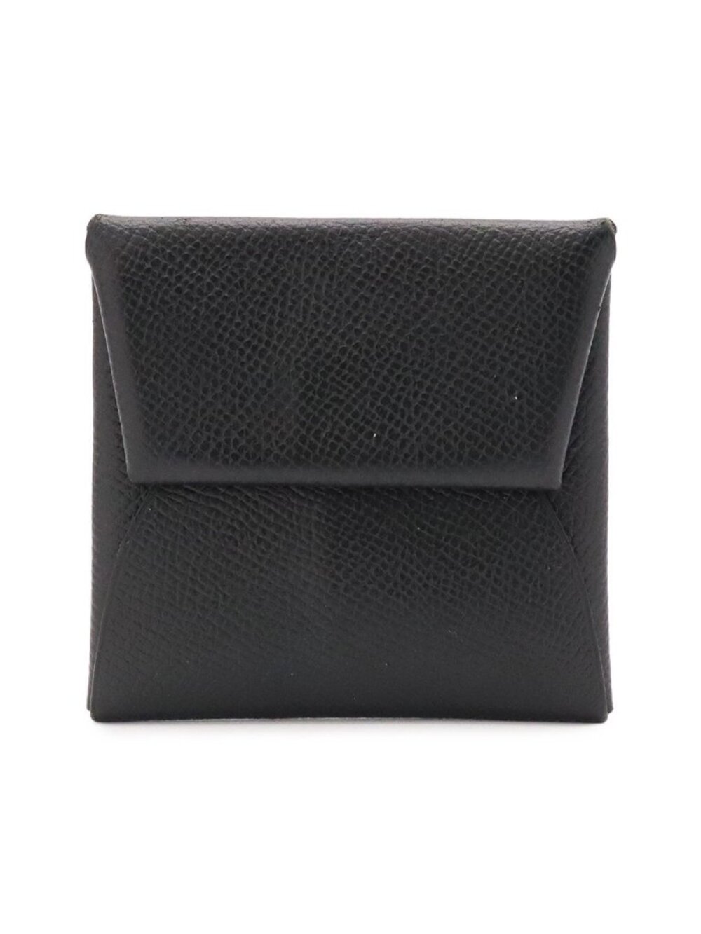 Hermes Bastia Coin Purse Veau Epsom Black Silver